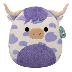 Squishmallows 16" Conway the Purple Spotted Highland Cow Plush Toy